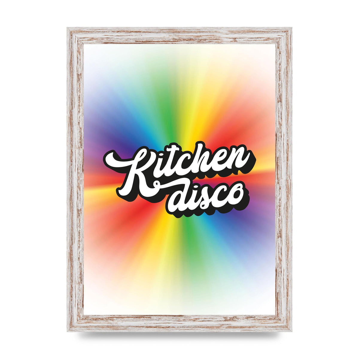 Kitchen Disco 2 Printed Poster - A4 framed