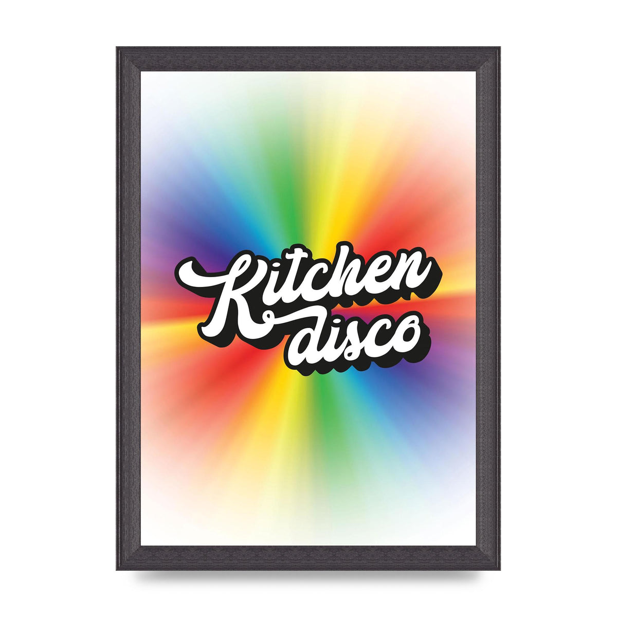 Kitchen Disco 2 Printed Poster - A4 framed
