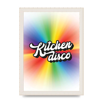 Kitchen Disco 2 Printed Poster - A4 framed
