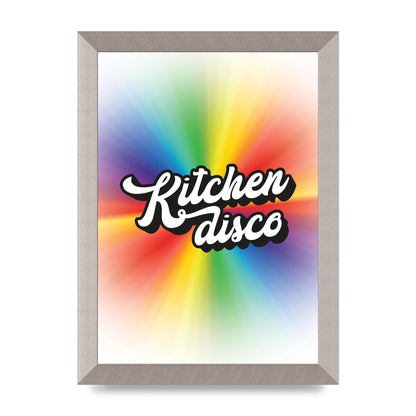 Kitchen Disco 2 Printed Poster - A4 framed