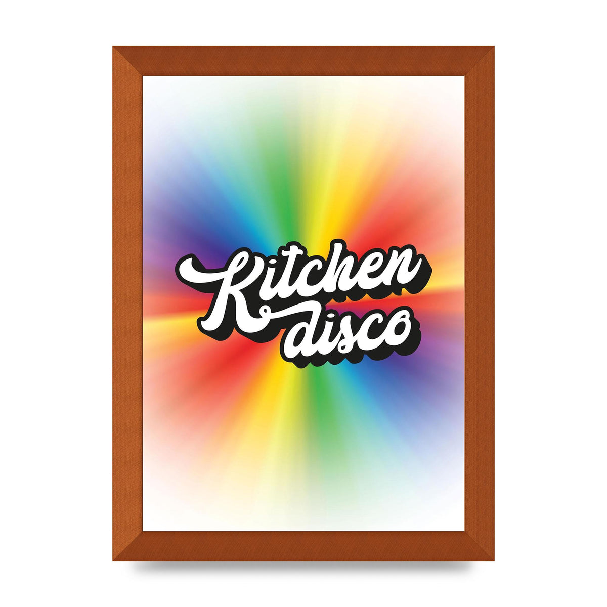 Kitchen Disco 2 Printed Poster - A4 framed