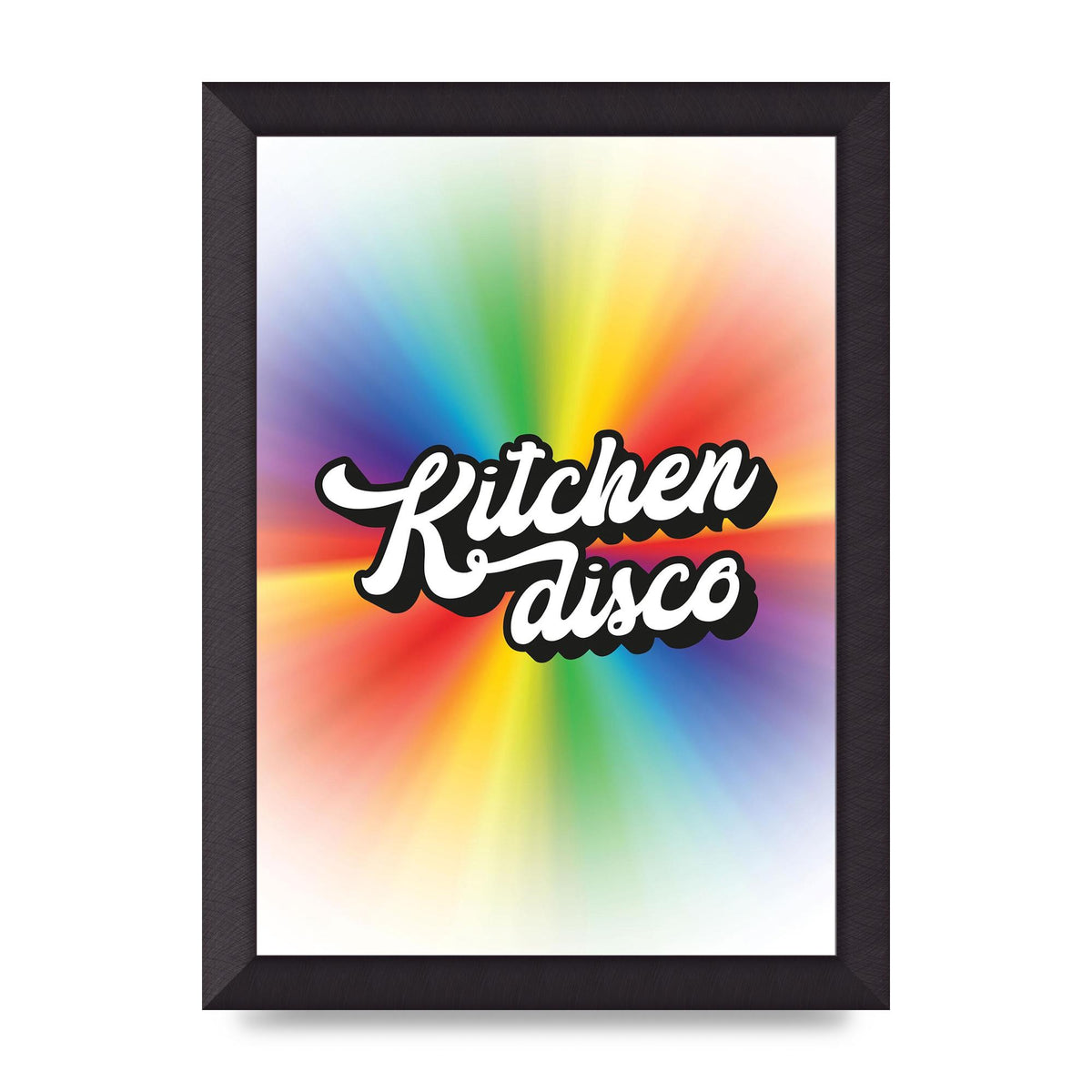 Kitchen Disco 2 Printed Poster - A4 framed