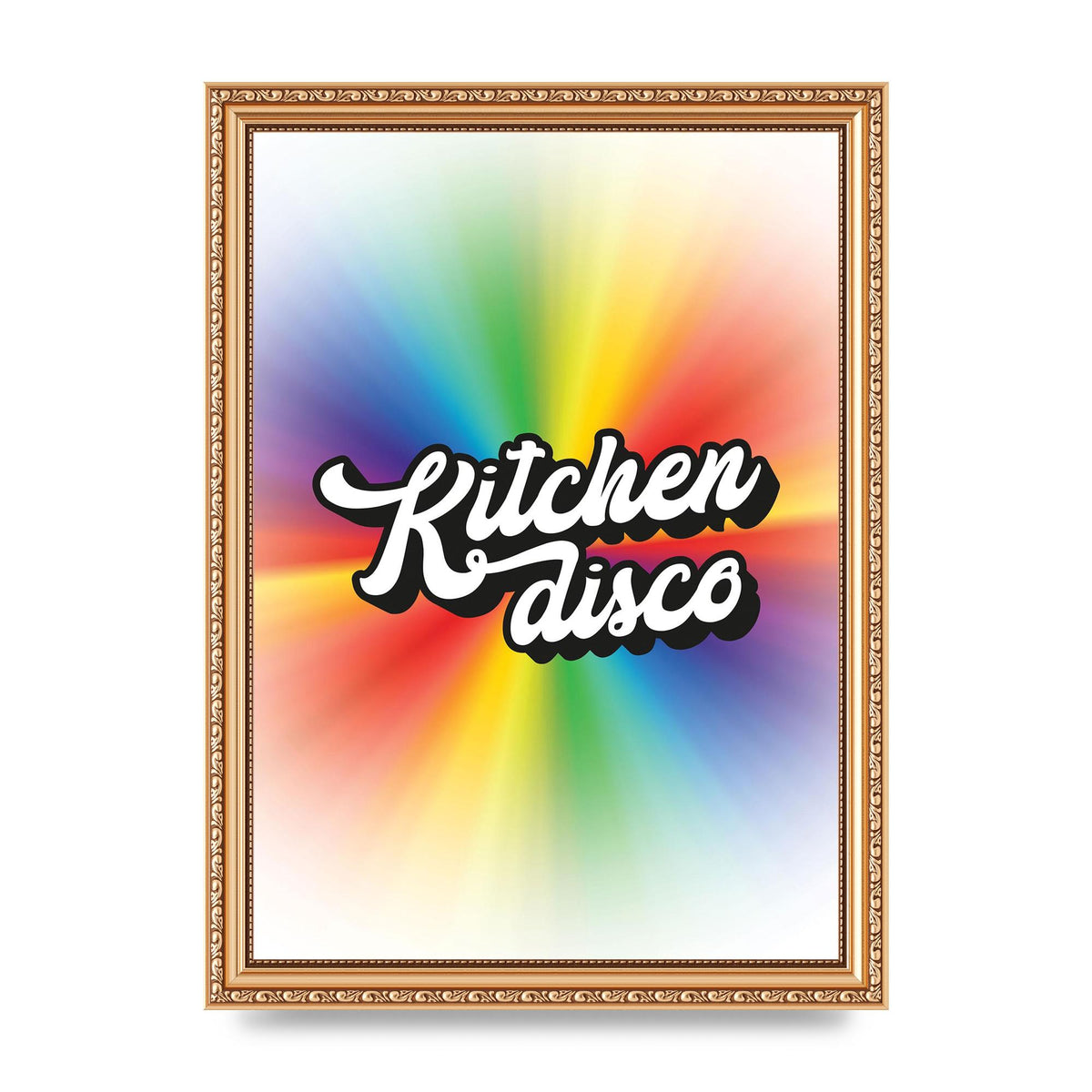 Kitchen Disco 2 Printed Poster - A4 framed