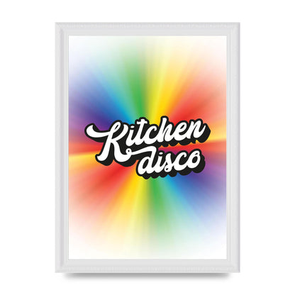 Kitchen Disco 2 Printed Poster - A4 framed