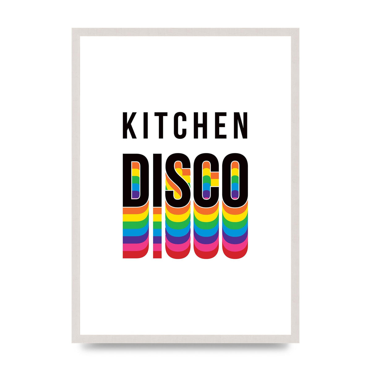 Kitchen Disco Wall Art - A2 framed
