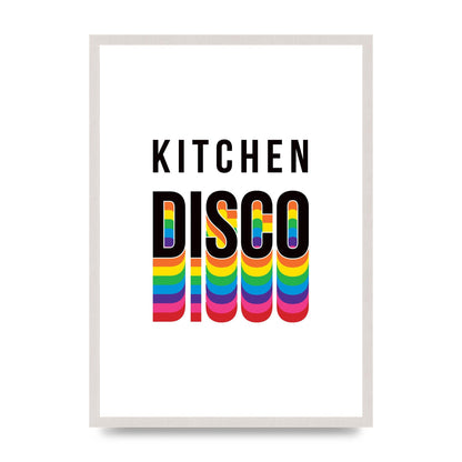 Kitchen Disco Wall Art - A2 framed