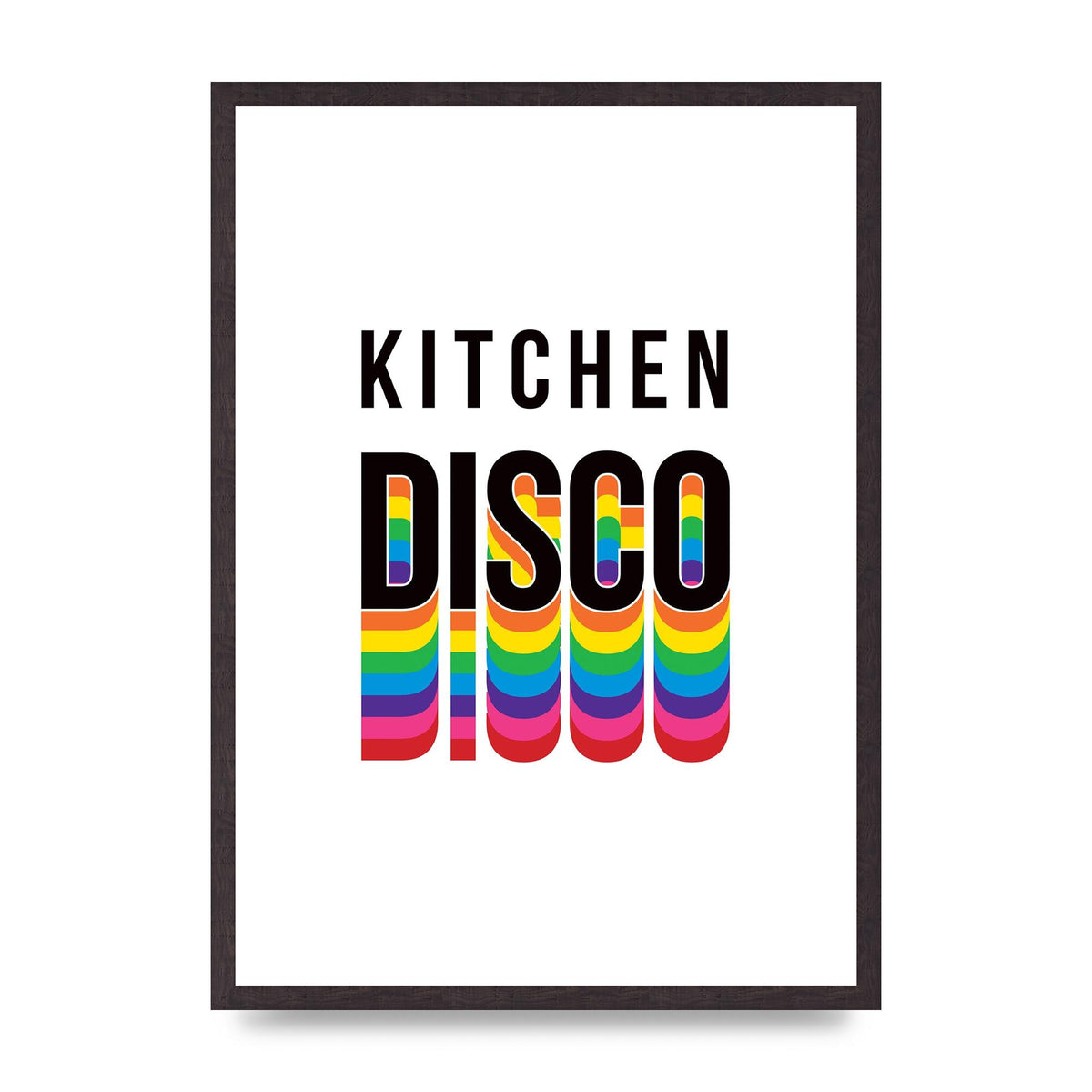 Kitchen Disco Wall Art - A2 framed