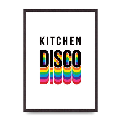 Kitchen Disco Wall Art - A2 framed