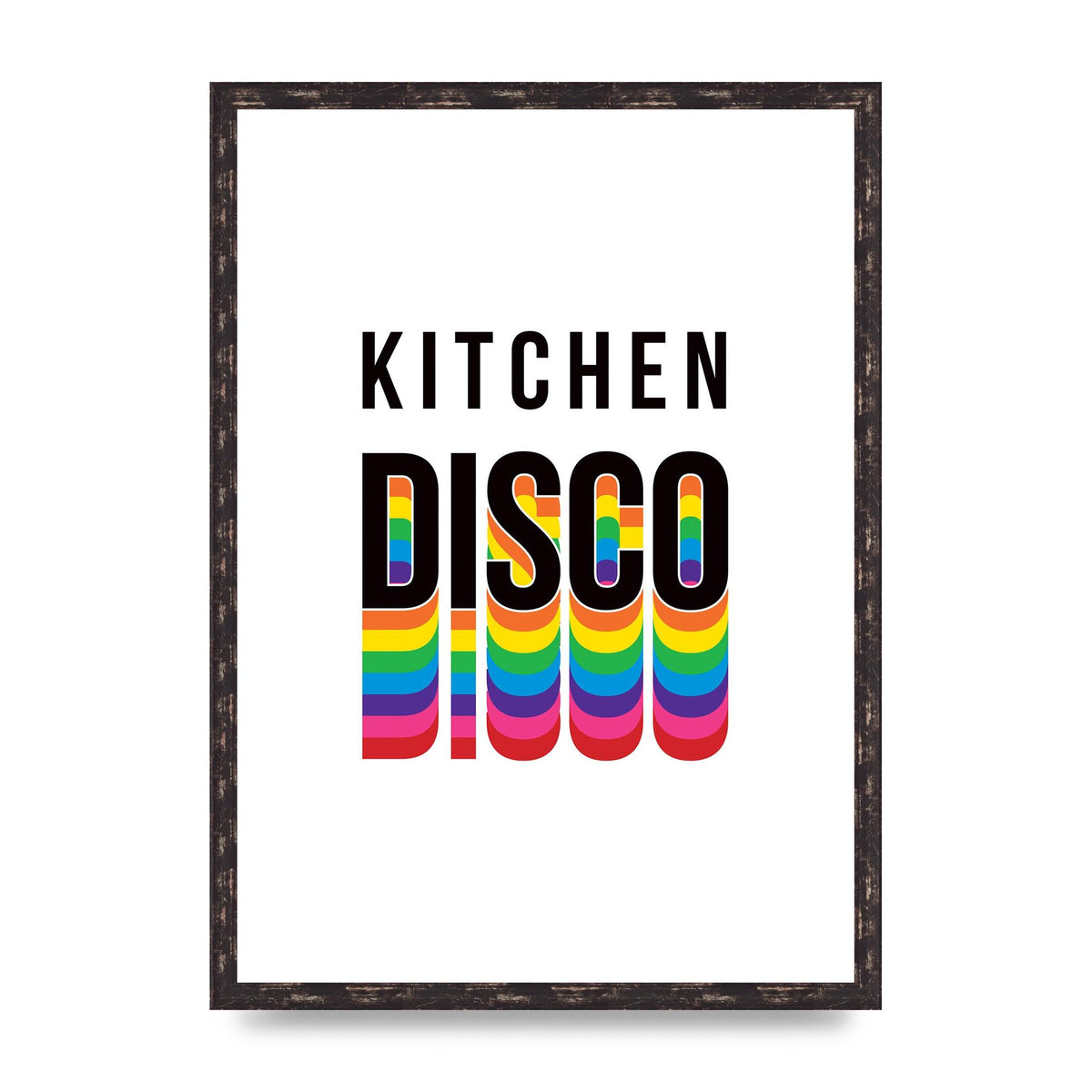 Kitchen Disco Wall Art - A2 framed