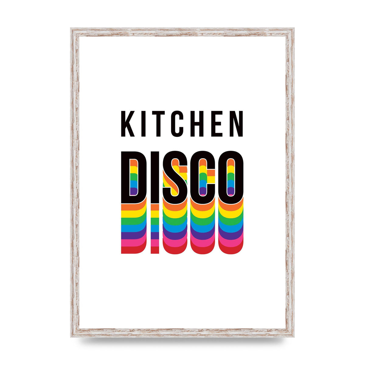 Kitchen Disco Wall Art - A2 framed