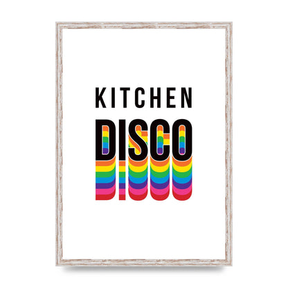 Kitchen Disco Wall Art - A2 framed