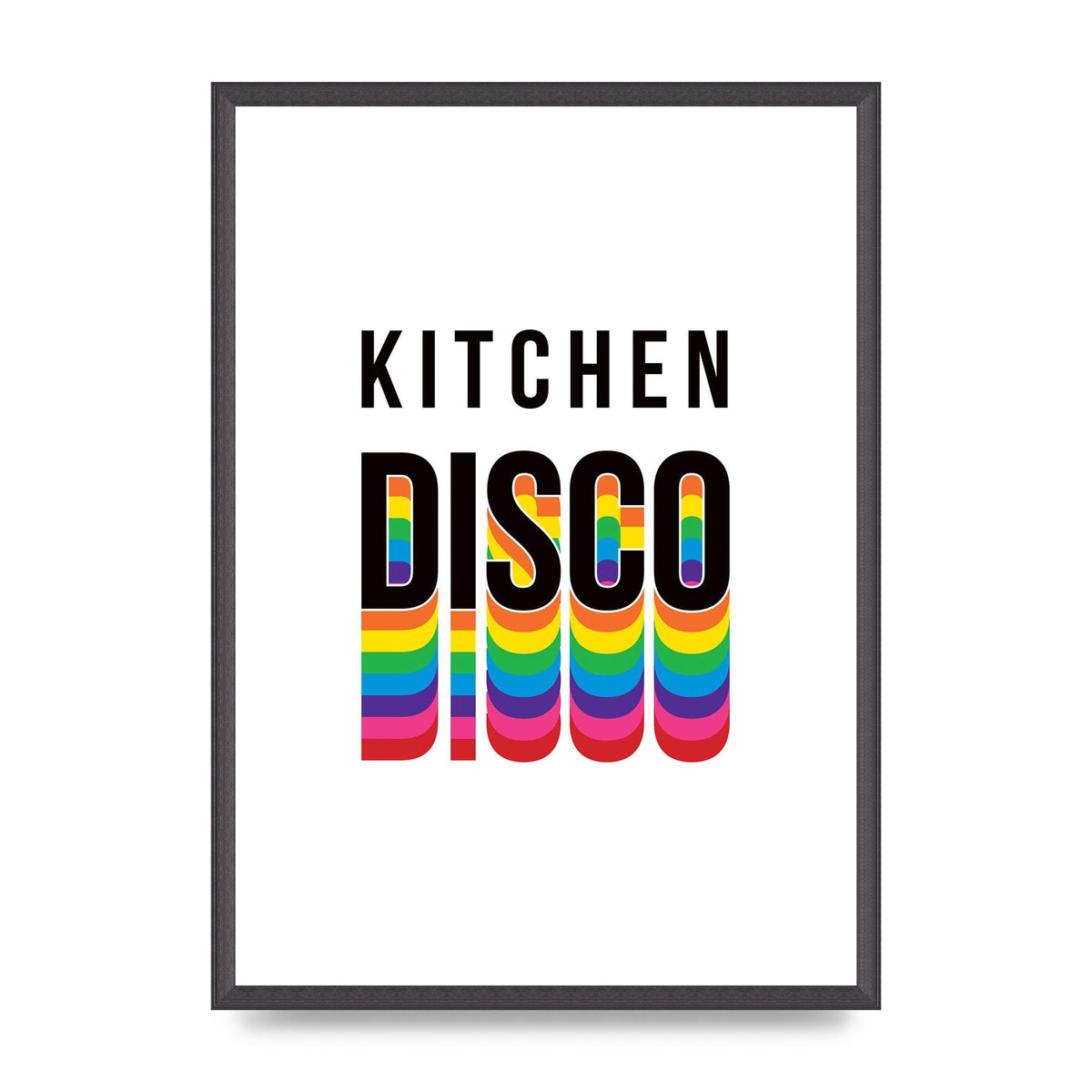 Kitchen Disco Wall Art - A2 framed