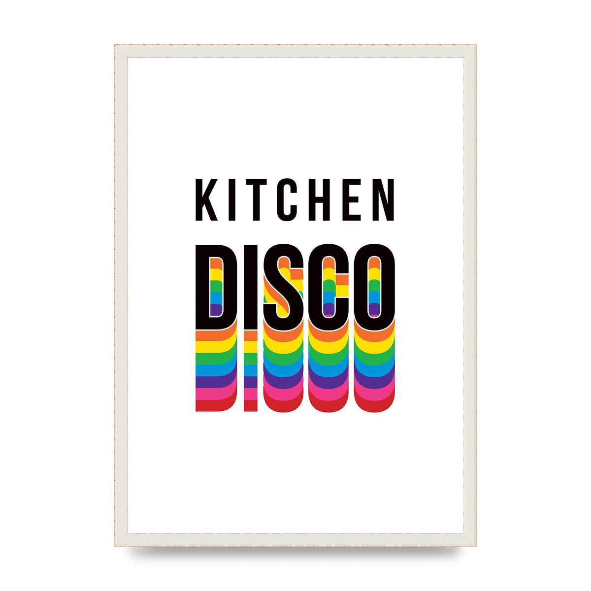 Kitchen Disco Wall Art - A2 framed