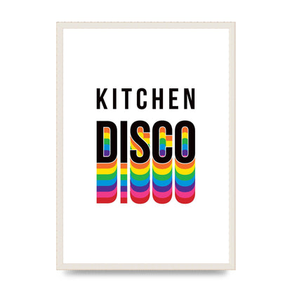 Kitchen Disco Wall Art - A2 framed