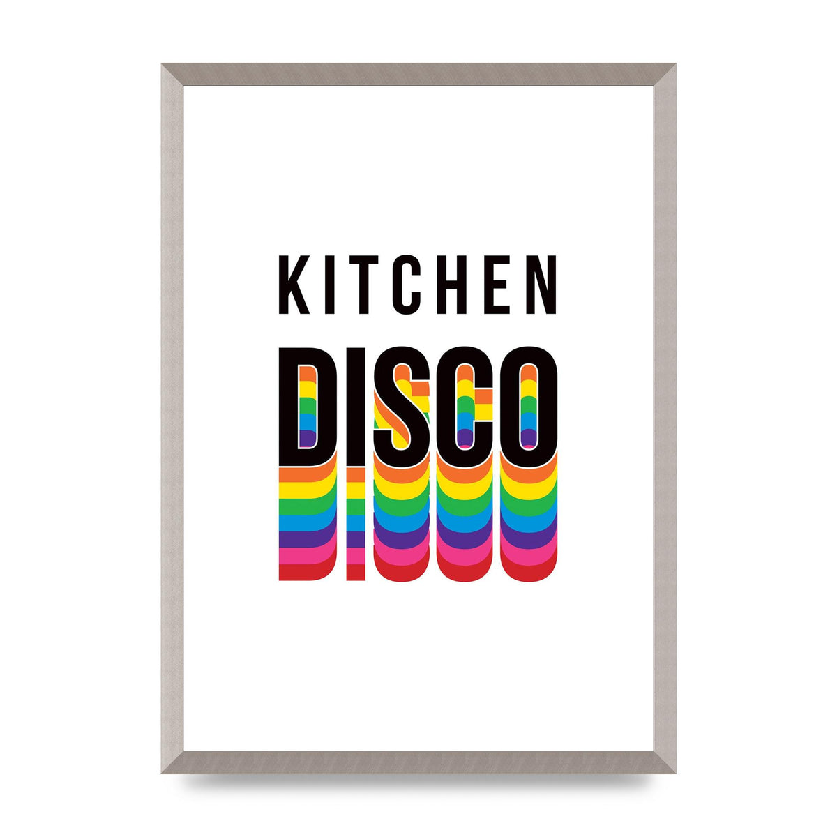 Kitchen Disco Wall Art - A2 framed