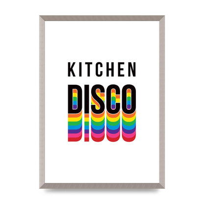 Kitchen Disco Wall Art - A2 framed