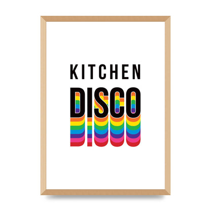 Kitchen Disco Wall Art - A2 framed