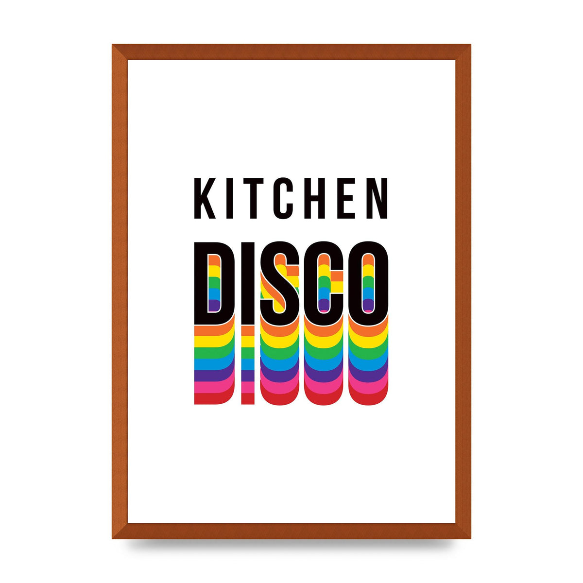 Kitchen Disco Wall Art - A2 framed