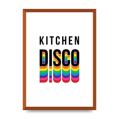 Kitchen Disco Wall Art - A2 framed