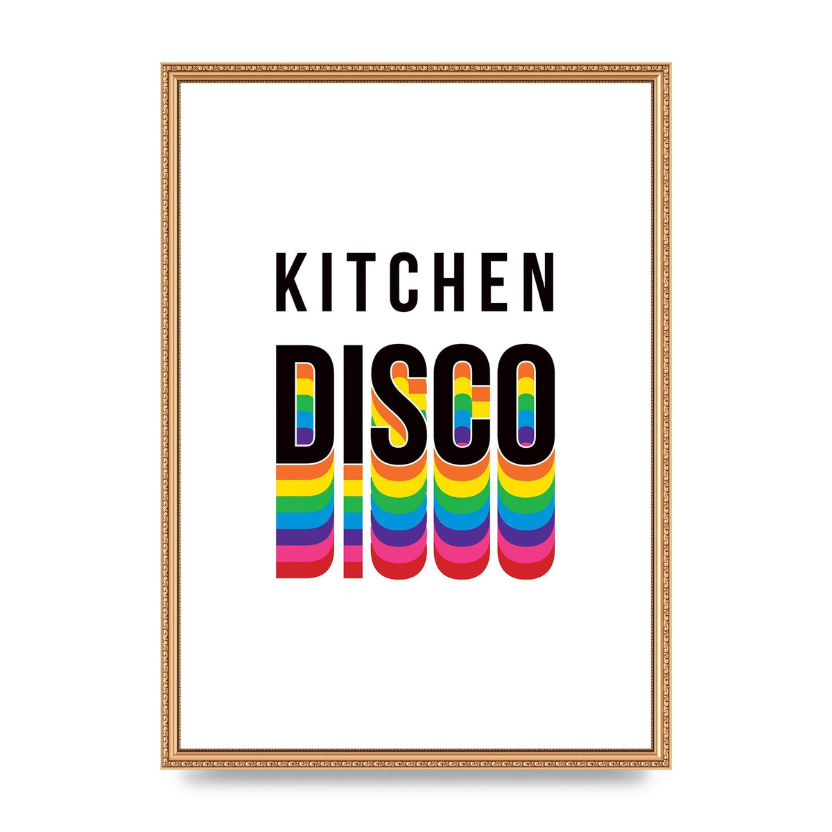 Kitchen Disco Wall Art - A2 framed