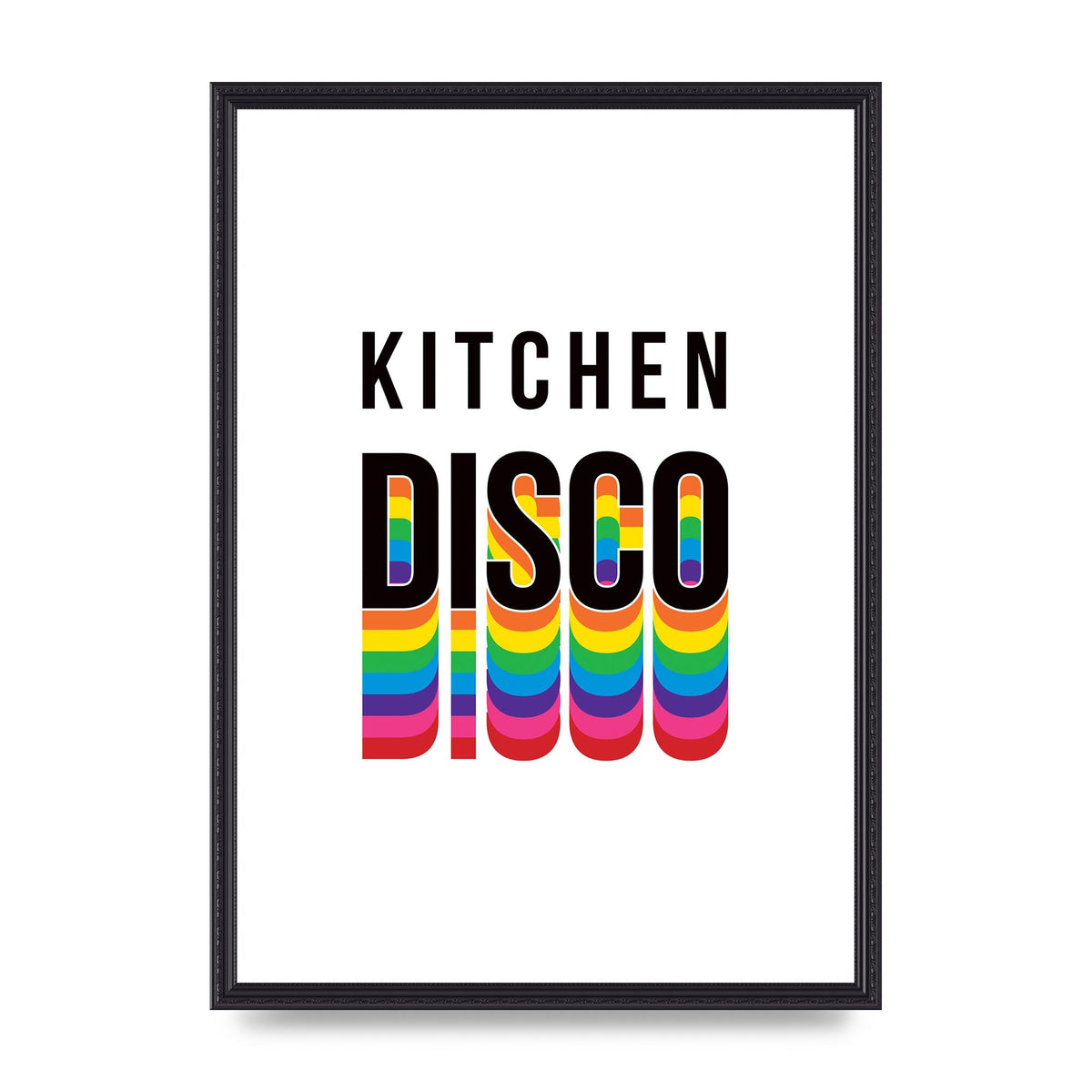 Kitchen Disco Wall Art - A2 framed
