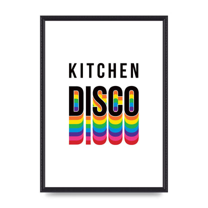 Kitchen Disco Wall Art - A2 framed