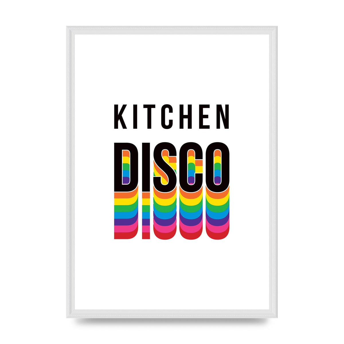 Kitchen Disco Wall Art - A2 framed