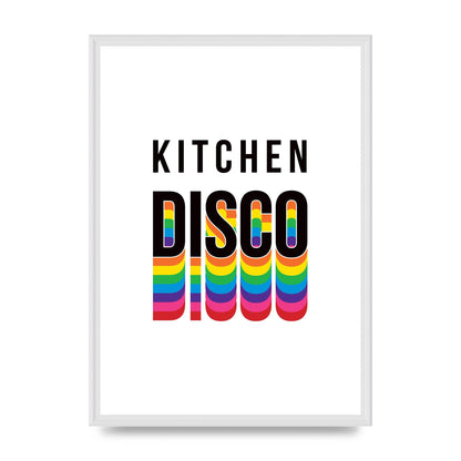 Kitchen Disco Wall Art - A2 framed
