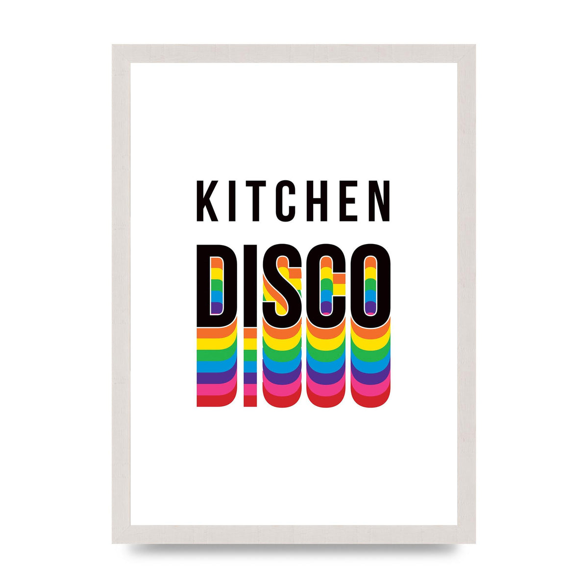 Kitchen Disco Wall Art - A3 framed