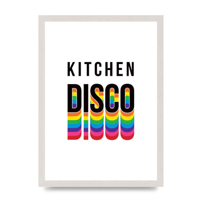 Kitchen Disco Wall Art - A3 framed