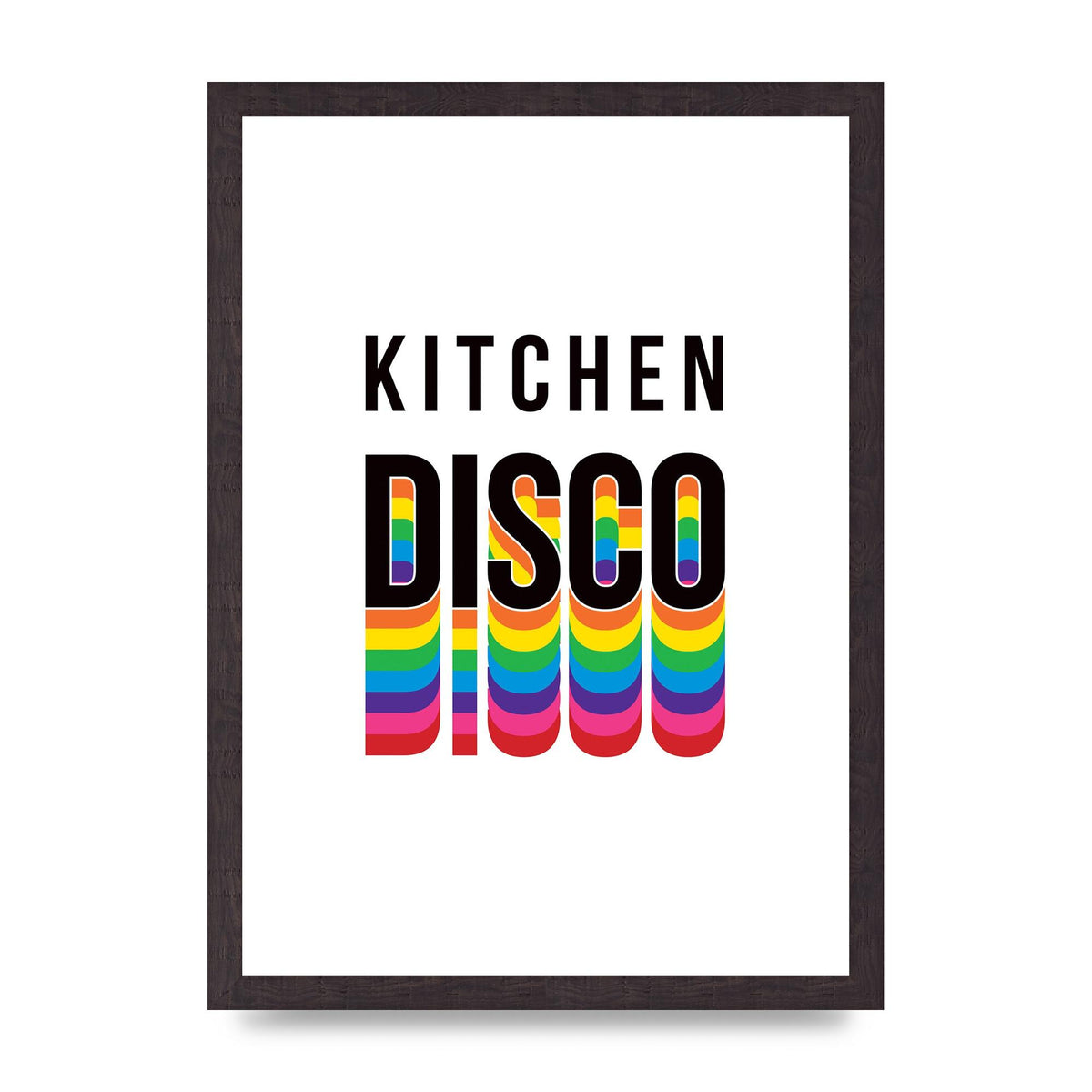 Kitchen Disco Wall Art - A3 framed