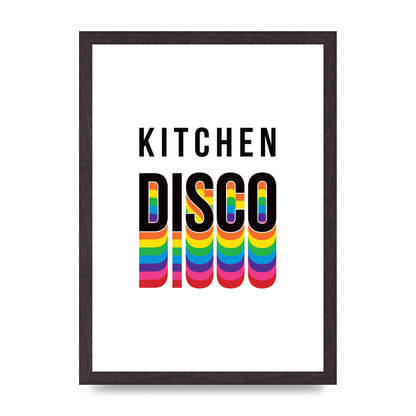 Kitchen Disco Wall Art - A3 framed