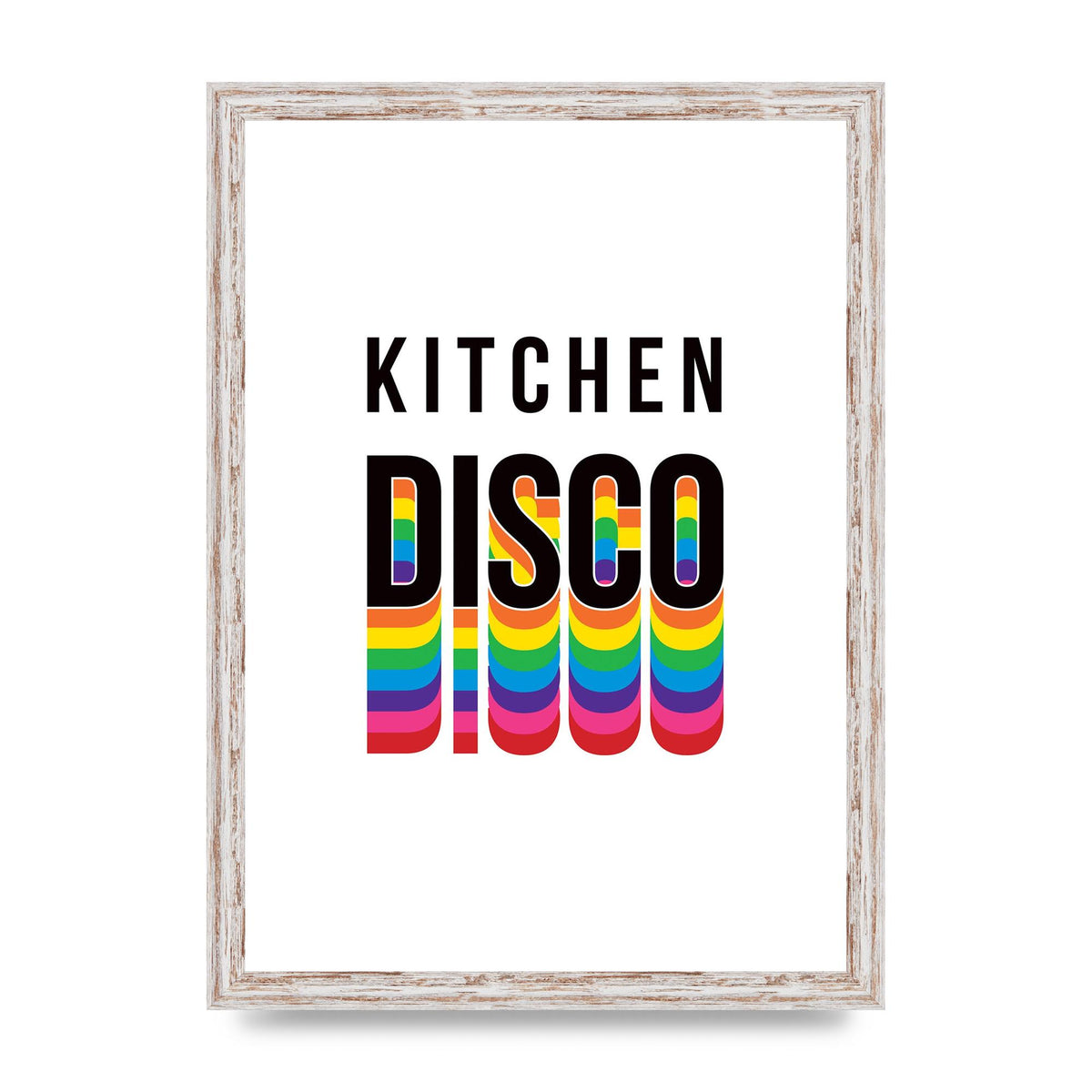 Kitchen Disco Wall Art - A3 framed