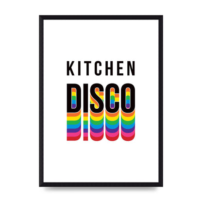 Kitchen Disco Wall Art - A3 framed