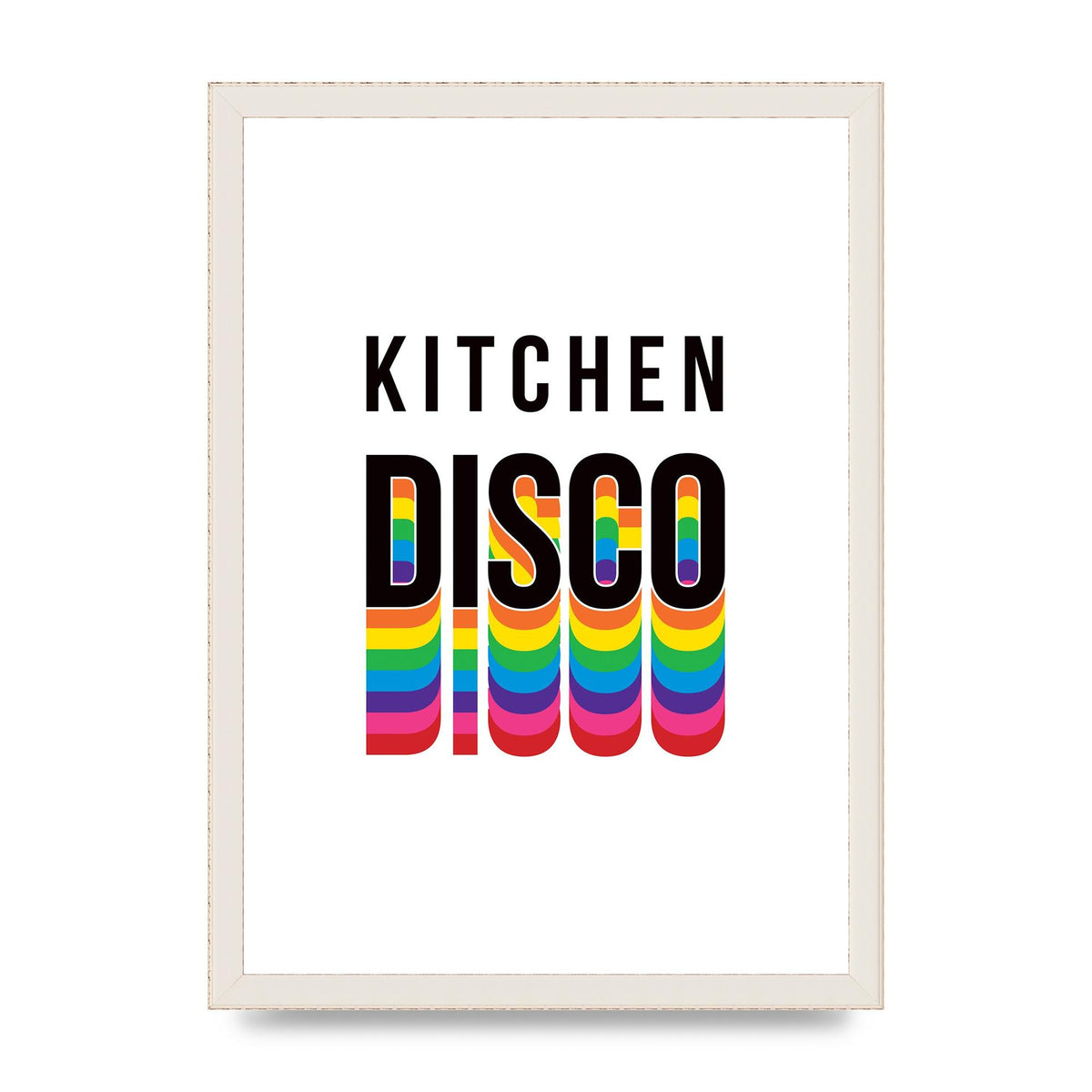 Kitchen Disco Wall Art - A3 framed