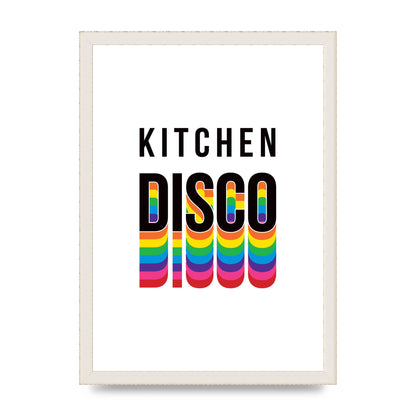Kitchen Disco Wall Art - A3 framed