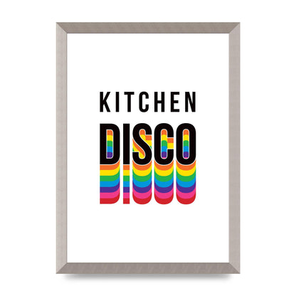 Kitchen Disco Wall Art - A3 framed