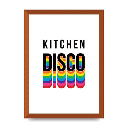 Kitchen Disco Wall Art - A3 framed