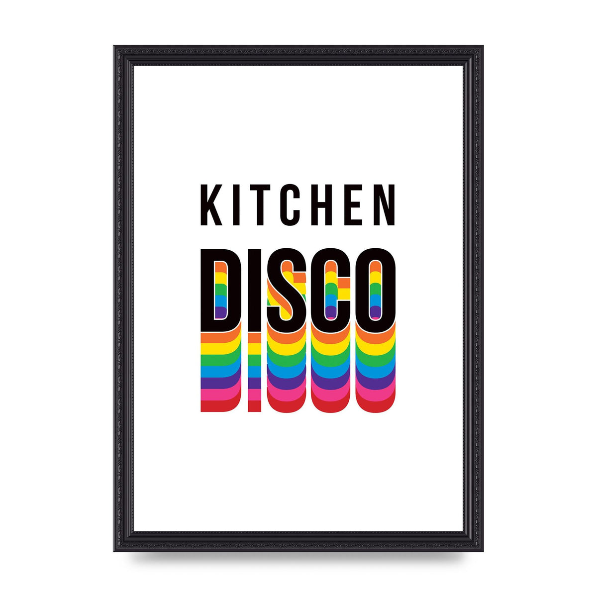 Kitchen Disco Wall Art - A3 framed