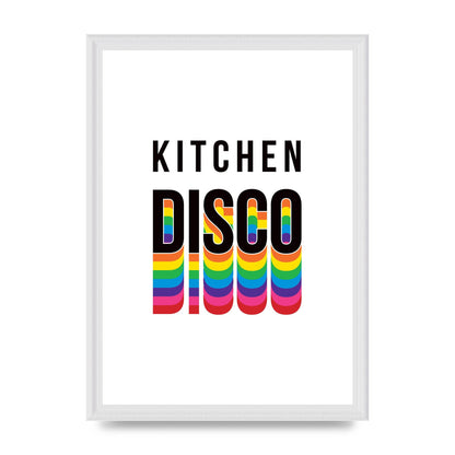 Kitchen Disco Wall Art - A3 framed