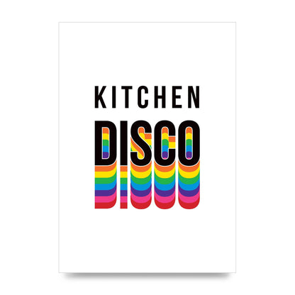Kitchen Disco Wall Art - unframed print