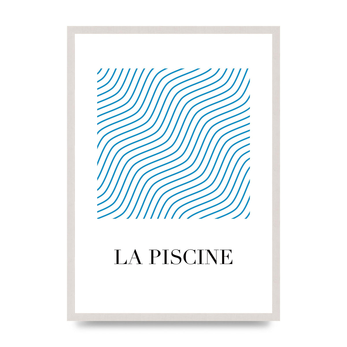 La Piscine Art For The Home - A2 framed