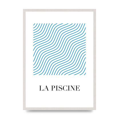 La Piscine Art For The Home - A2 framed