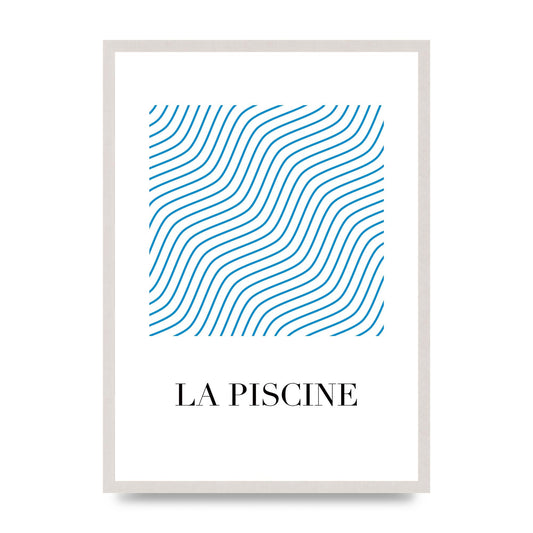 La Piscine Art For The Home - A2 framed