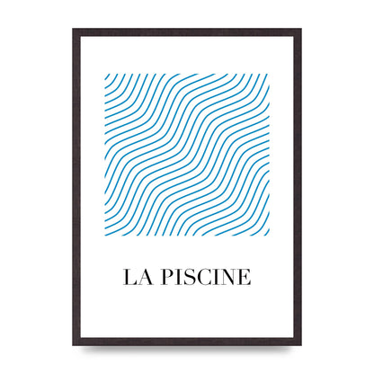 La Piscine Art For The Home - A2 framed