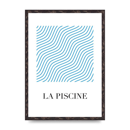 La Piscine Art For The Home - A2 framed