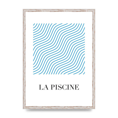 La Piscine Art For The Home - A2 framed