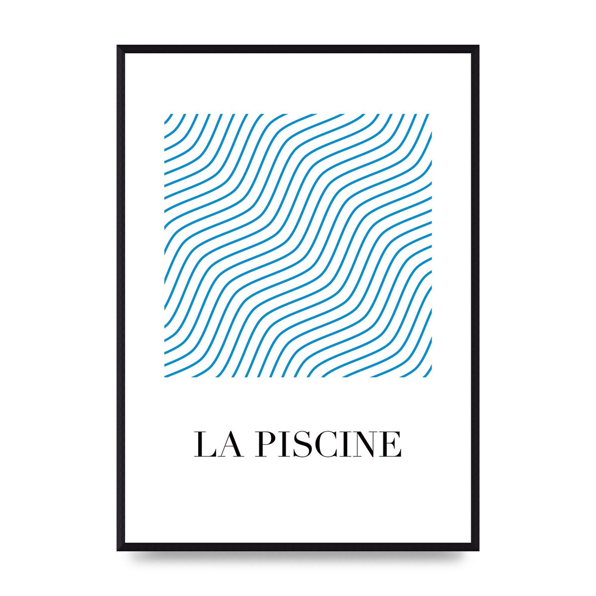 La Piscine Art For The Home - A2 framed