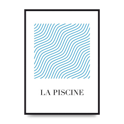 La Piscine Art For The Home - A2 framed