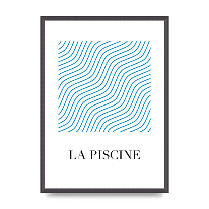 La Piscine Art For The Home - A2 framed